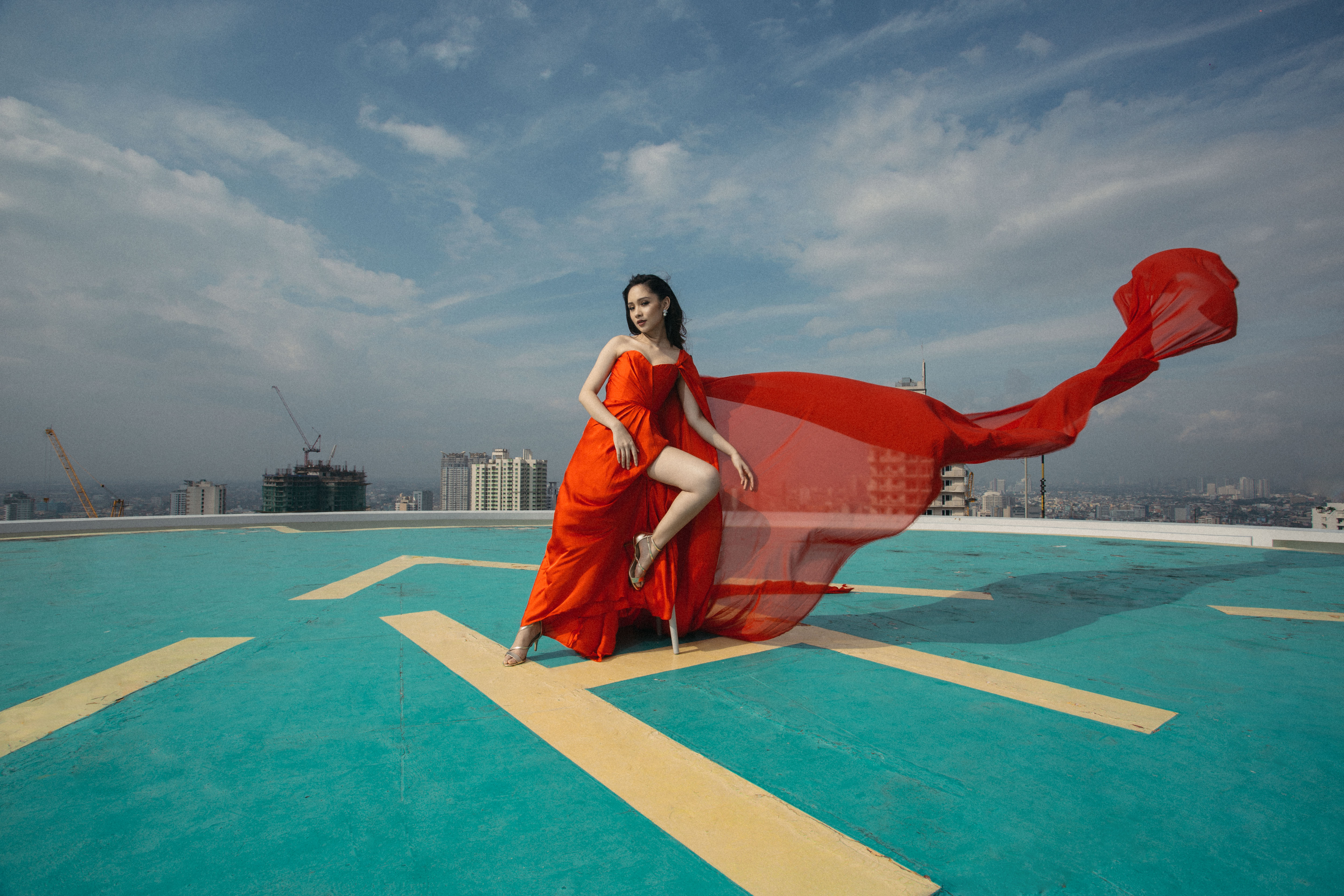 Photoshoot Red Dress